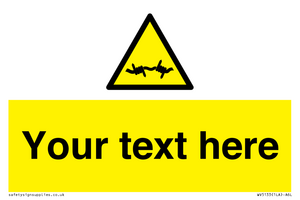 Custom Barbed Wire Sign